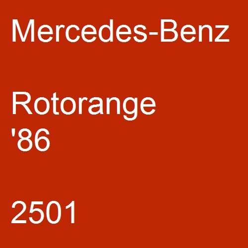 Mercedes-Benz, Rotorange '86, 2501.